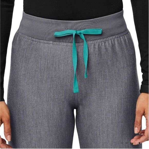 Figs High Waisted Livingston Basic Scrubs T21003 Graphite 2 Pocket Size XXL - Picture 5 of 11